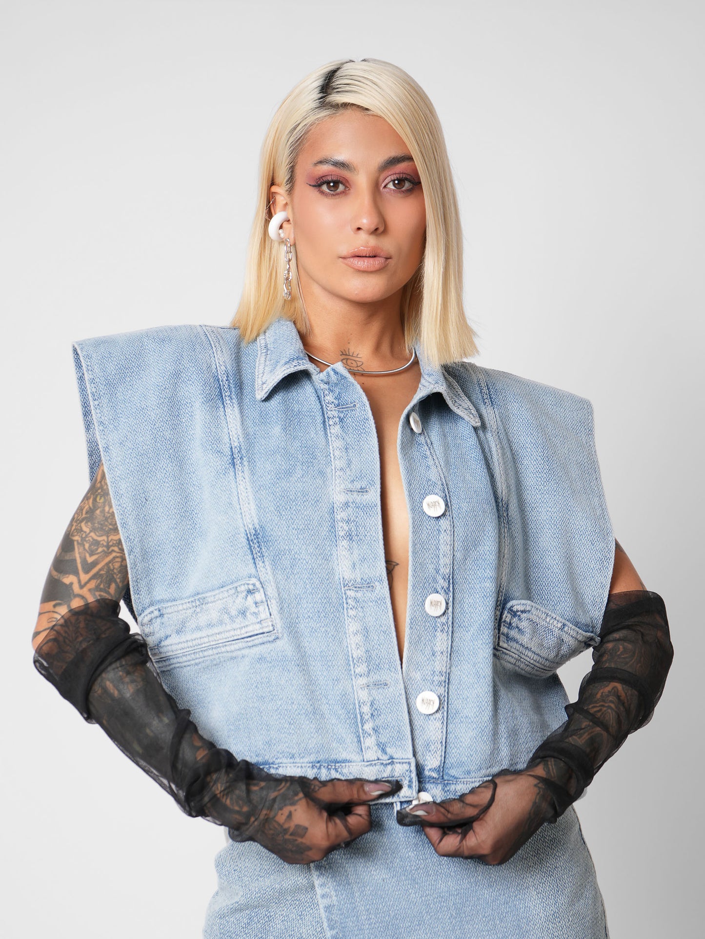 CONJUNTO DENIM OAXACA AZUL HIELO ESPIN