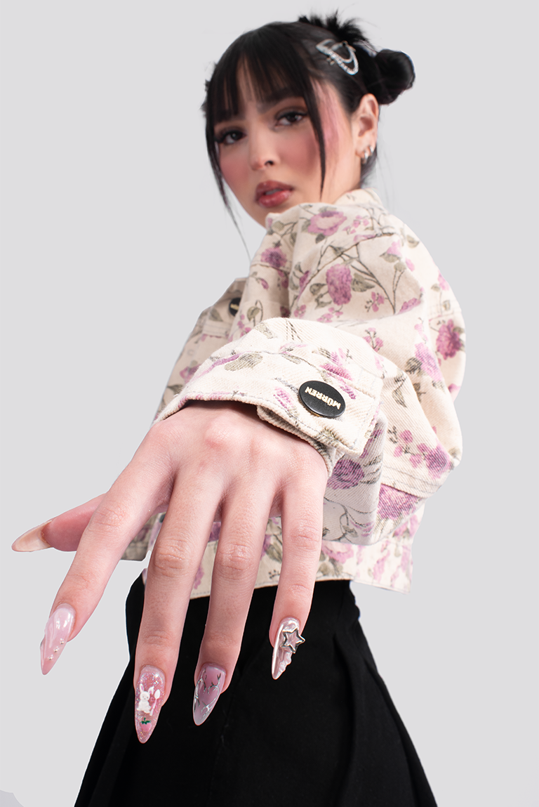 CHAQUETA DENIM ESTAMPADA OVER BORAGE