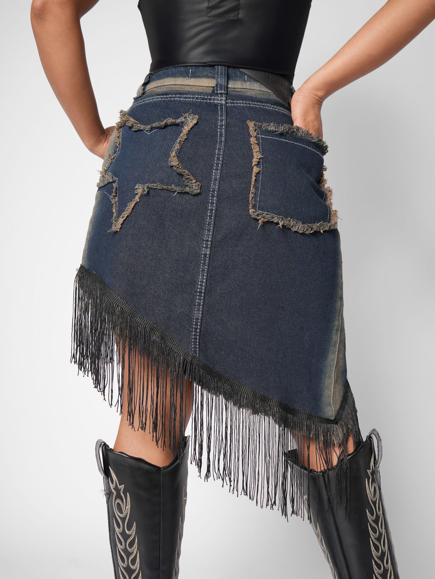 FALDA DENIM BORA BORA AZUL