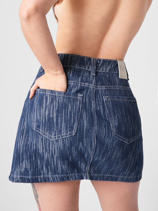 FALDA DENIM OAXACA AZUL OSC