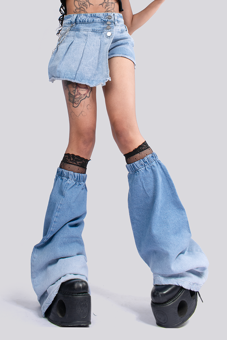 FALDA SHORT PRENSES DENIM