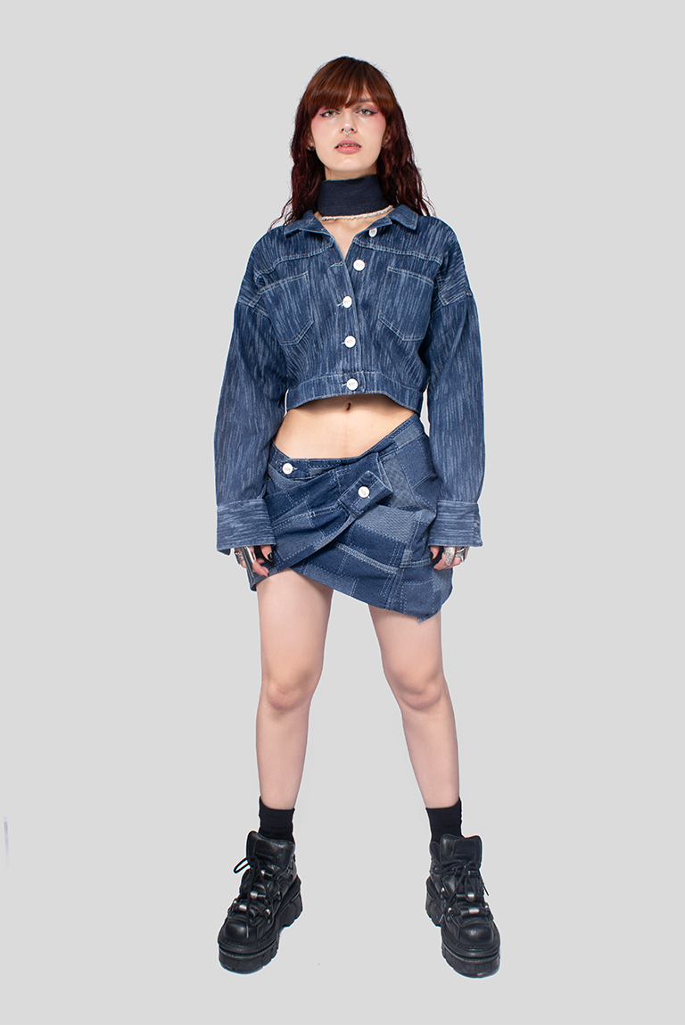 CHAQUETA DENIM MORFEO RAYAS