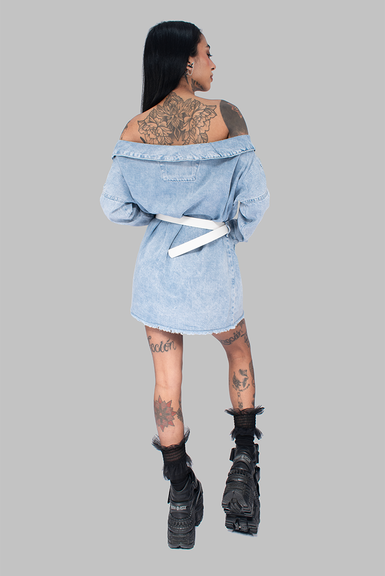 VESTIDO CORAZON EN DENIIM