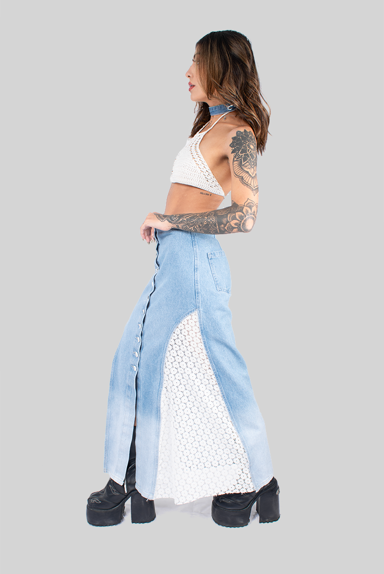 FALDA LARGA MARRUECOS DENIM