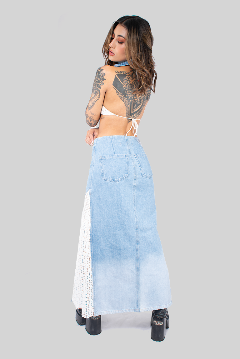 FALDA LARGA MARRUECOS DENIM