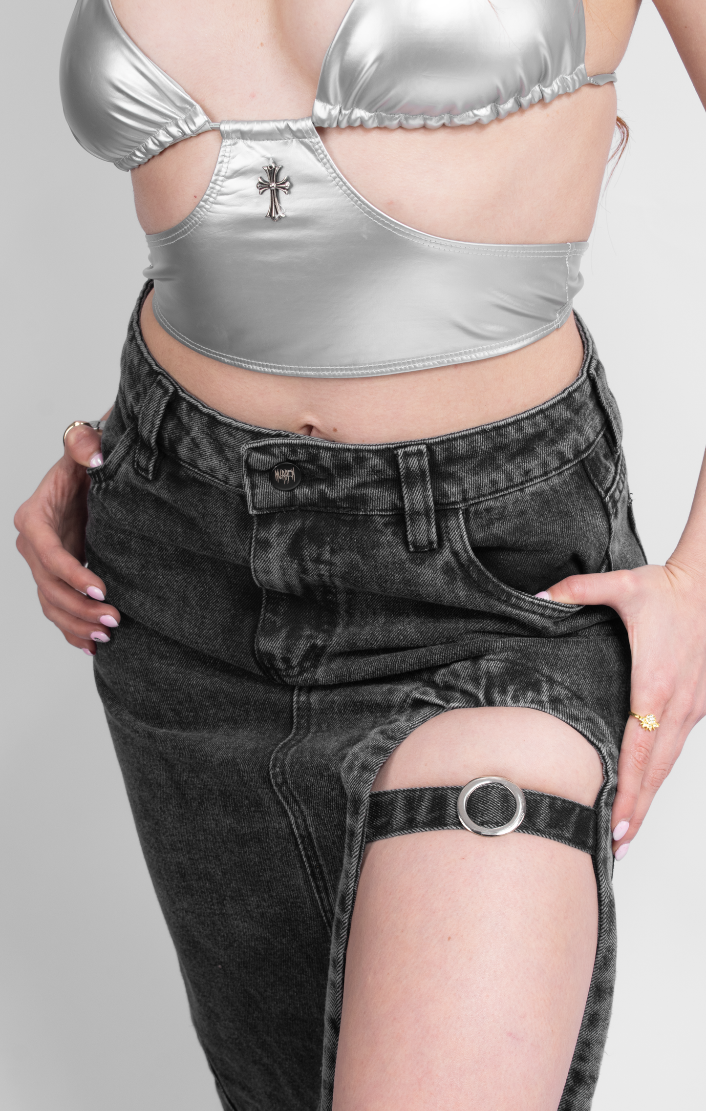 FALDA EGIPTO GRIS DENIM