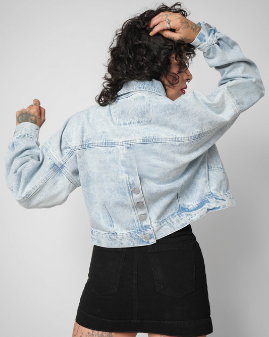 CHAQUETA CLASICA AZUL HIELO MORPHOSIS