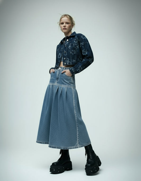 MAXIFALDA MARSELLA AZUL MEDIO MORPHOSIS DENIM