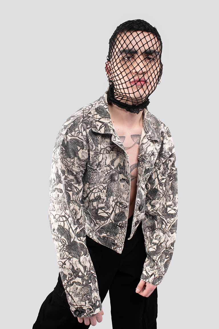 CHAQUETA DENIM ESTAMPADA PENSANTE MEN