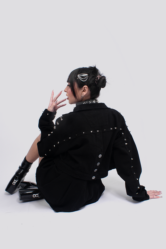 CHAQUETA DENIM OVER TODO TACHE