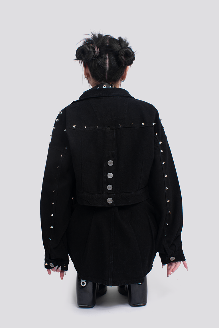 CHAQUETA DENIM OVER TODO TACHE