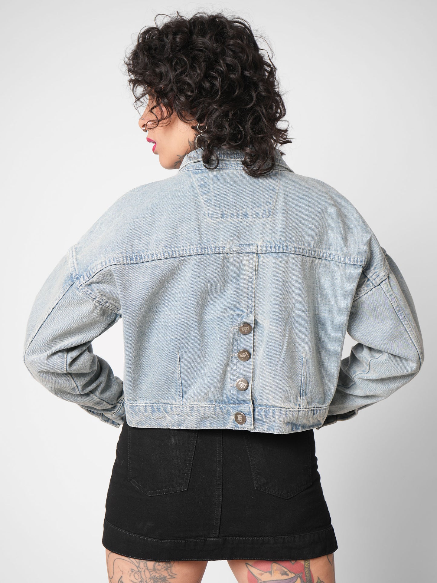 CHAQUETA CLASICA MORA AZUL MORPHOSIS