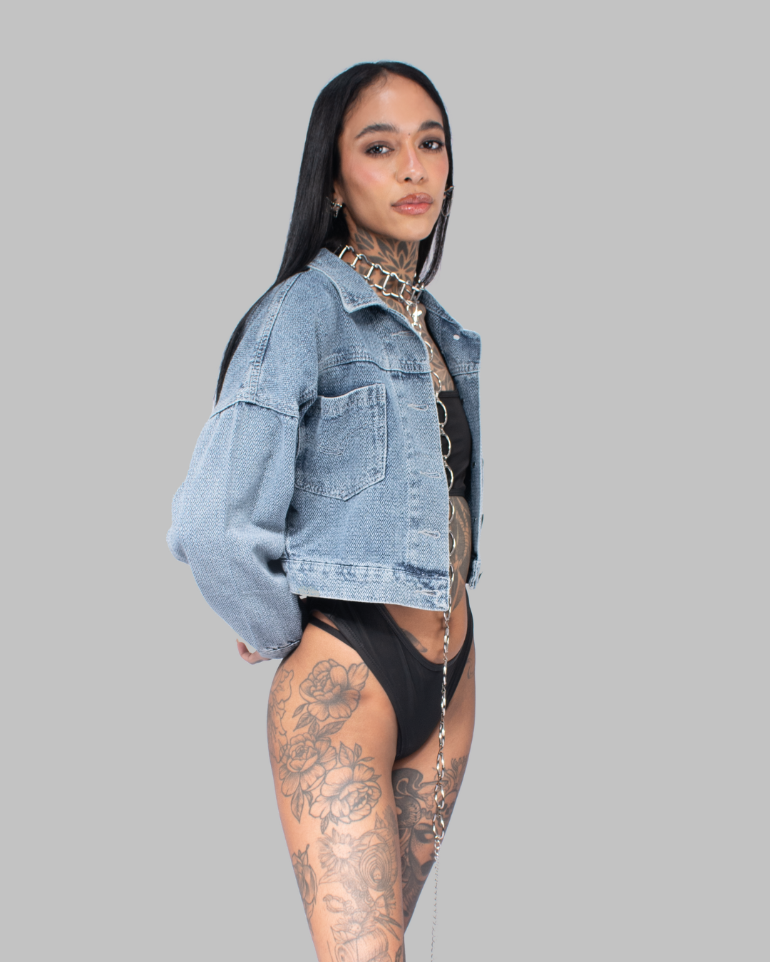 CHAQUETA MORFEO ESPÍN AZUL CLARO DENIM