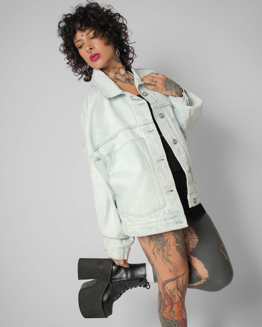 CHAQUETA PUNTA AZUL MENTA MORPHOSIS