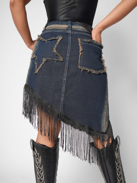 FALDA DENIM BORA BORA AZUL