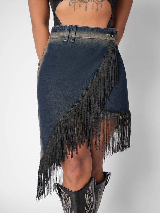 FALDA DENIM BORA BORA AZUL