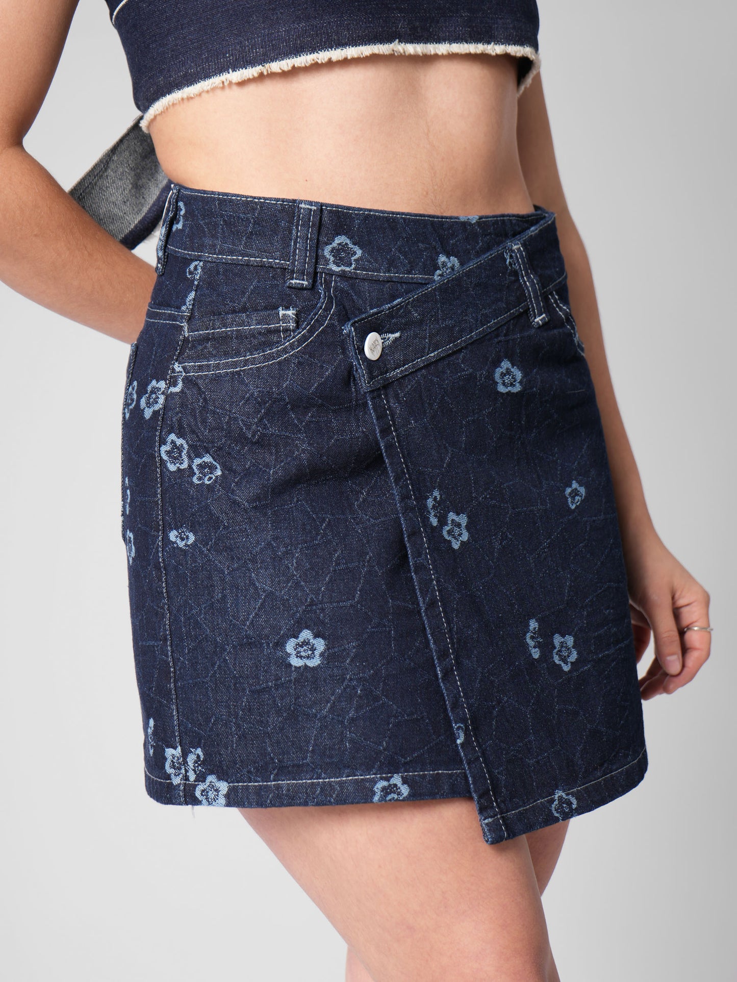 FALDA SUIZA MUSCARI DENIM