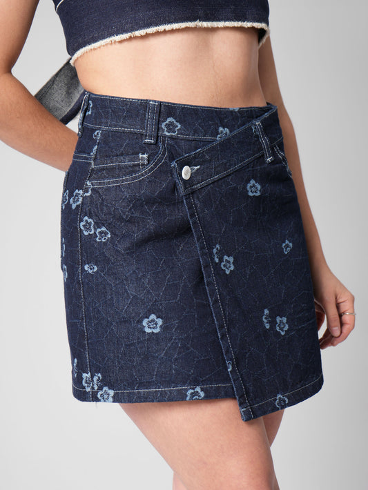 FALDA SUIZA MUSCARI DENIM