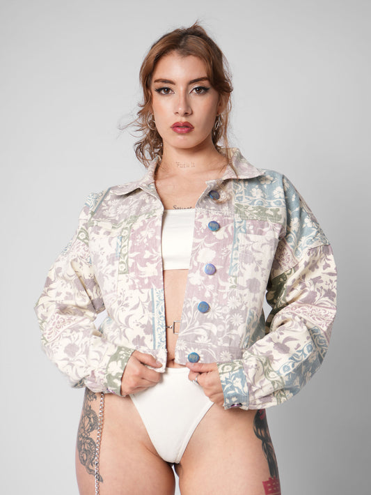 CHAQUETA DENIM LAVANDA