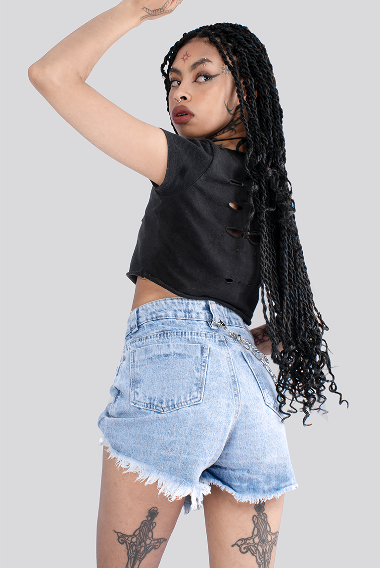 FALDA SHORT ARO DENIM