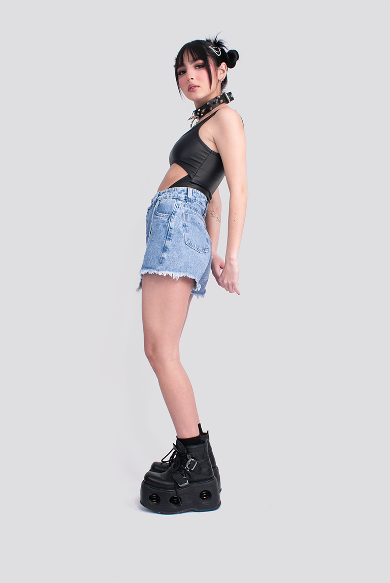 FALDA SHORT ARO DENIM