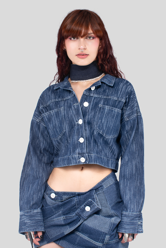CHAQUETA DENIM MORFEO RAYAS
