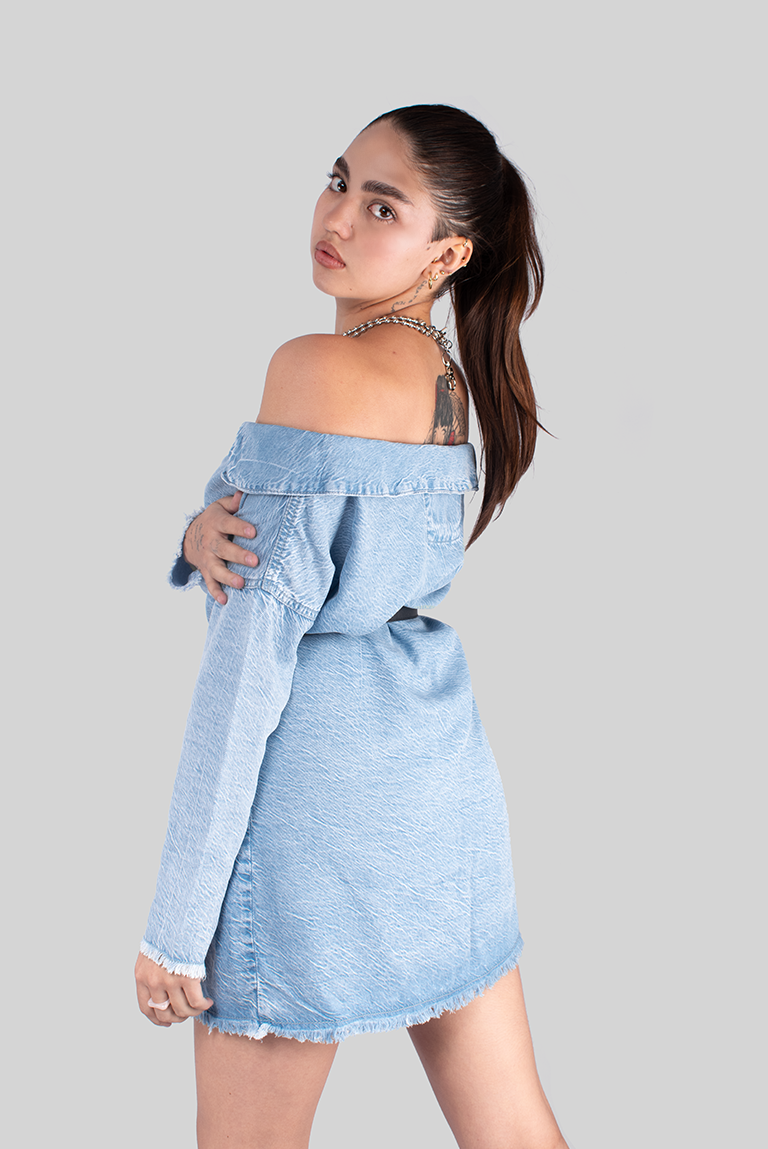 VESTIDO CORAZON EN DENIIM