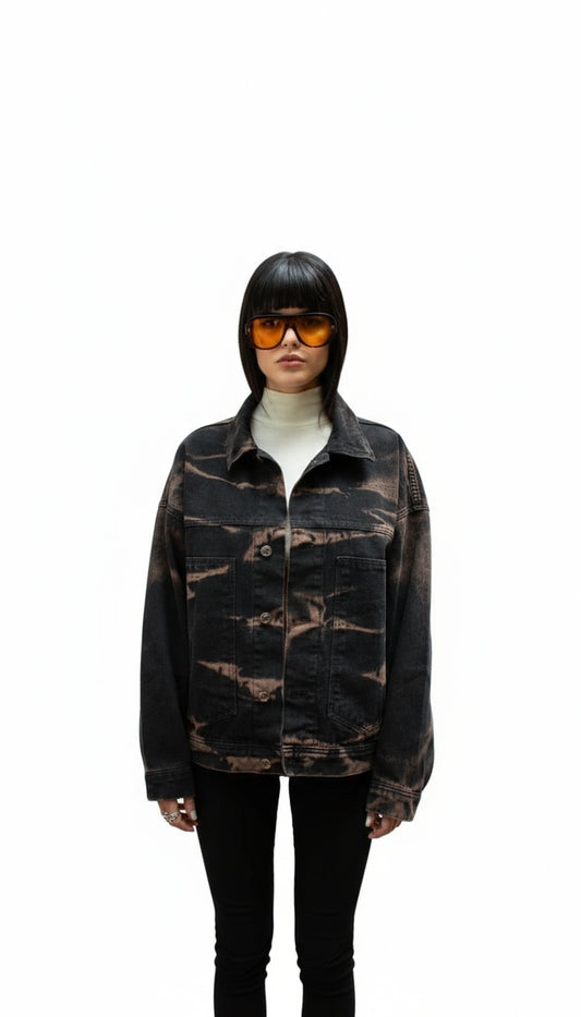 CHAQUETA UNISEX TONO TROQUELADO