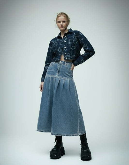 MAXIFALDA MARSELLA AZUL MEDIO MORPHOSIS DENIM