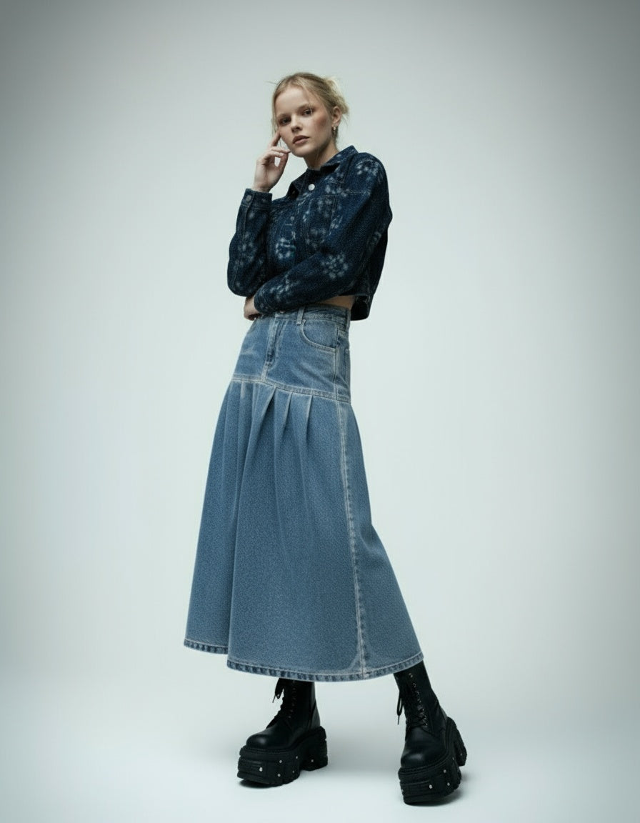 MAXIFALDA MARSELLA AZUL MEDIO MORPHOSIS DENIM