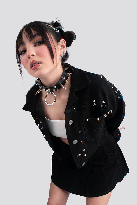 CHAQUETA DENIM OVER TODO TACHE