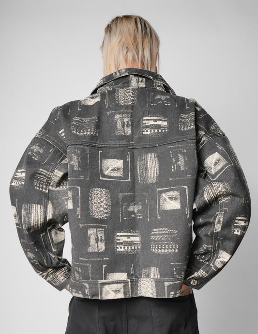 CHAQUETA UNISEX RETRO TV